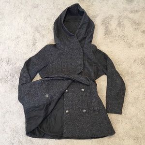 Cotton On Peacoat sz Small Charcoal Grey Like New